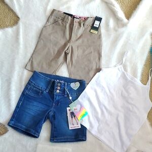 Bundle of girls fashionable shorts.